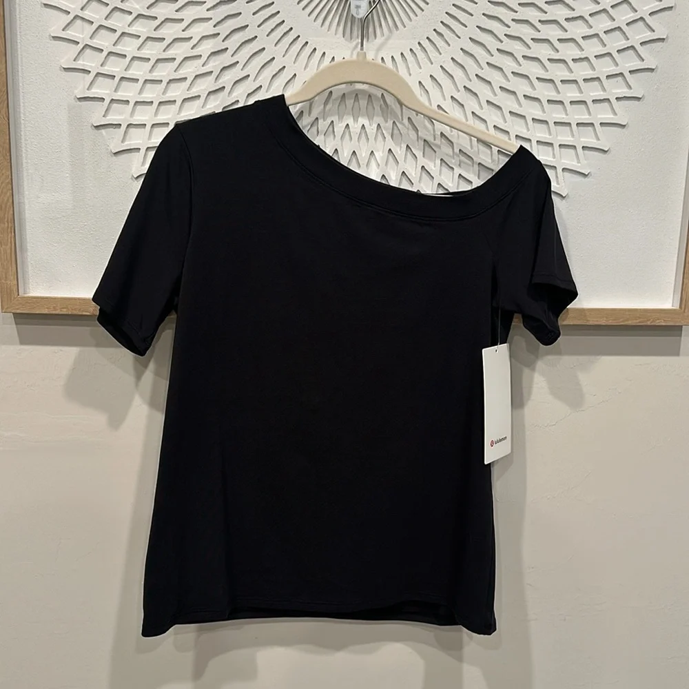 Lululemon Off-The-Shoulder Cotton T-Shirt - Picture 4 of 6